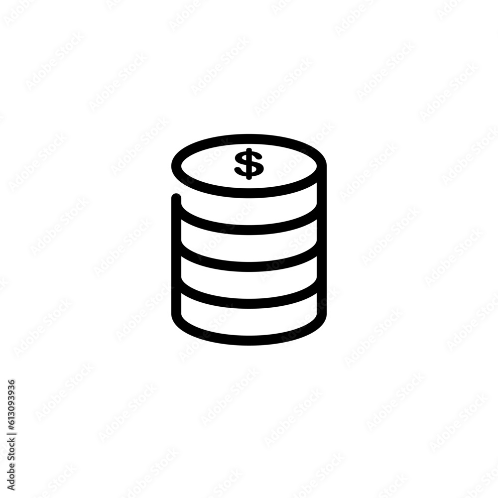 economy money coin paper sign symbol vector economy money coin paper sign symbol vector