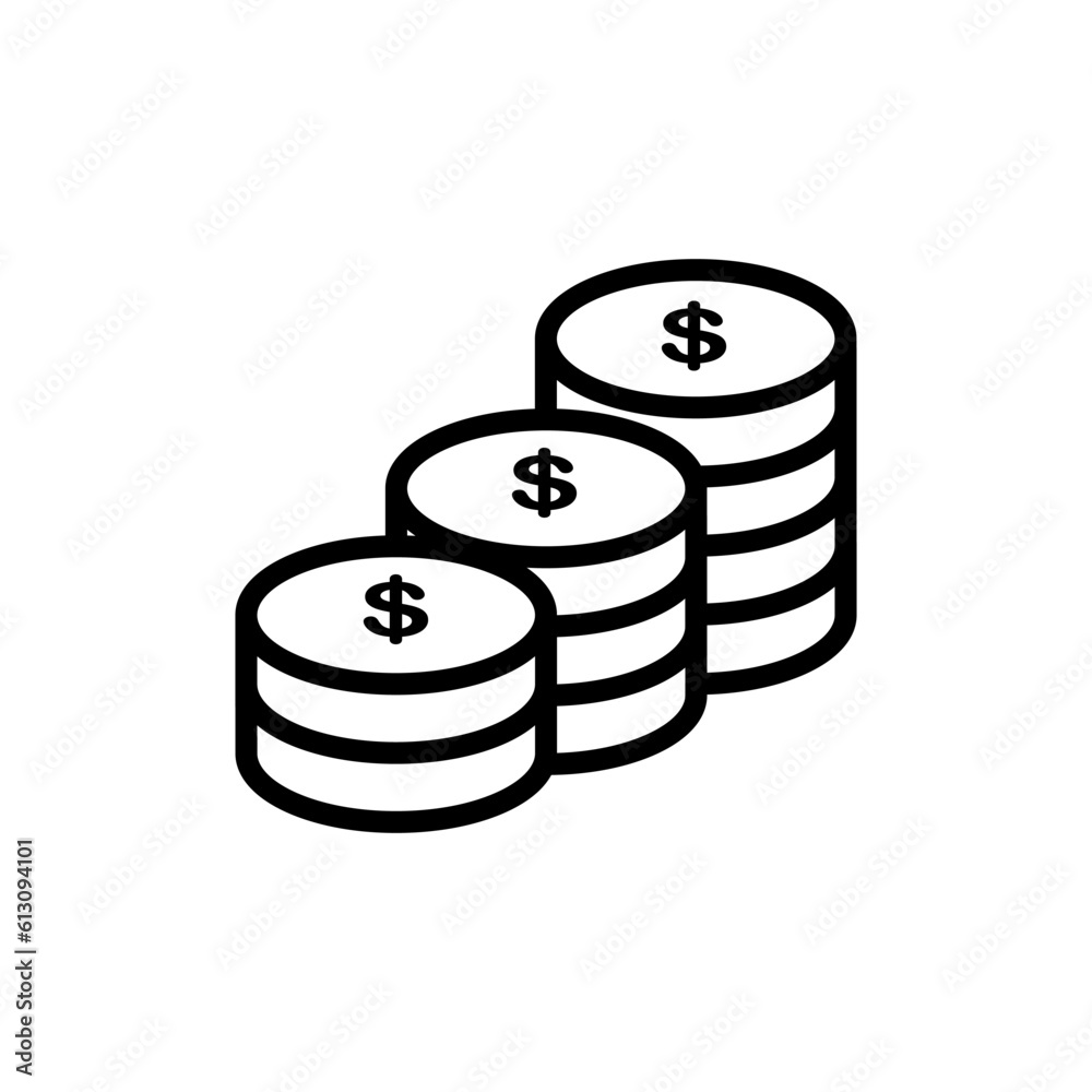 economy money coin paper sign symbol vector economy money coin paper sign symbol vector