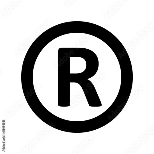 Registered trademark symbol, Trademark ™, Registered ® and Copyright © Symbols Sign isolated on white background.