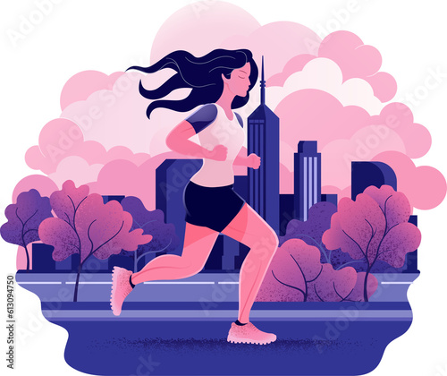 Fitness Woman Runner Runnin...
