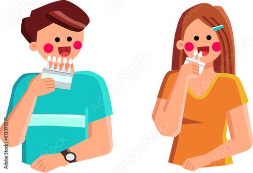veneers dental vector. dentist dentistry, denture veneer, clinic oral, medical medicine, care smile veneers dental character. people flat cartoon illustration