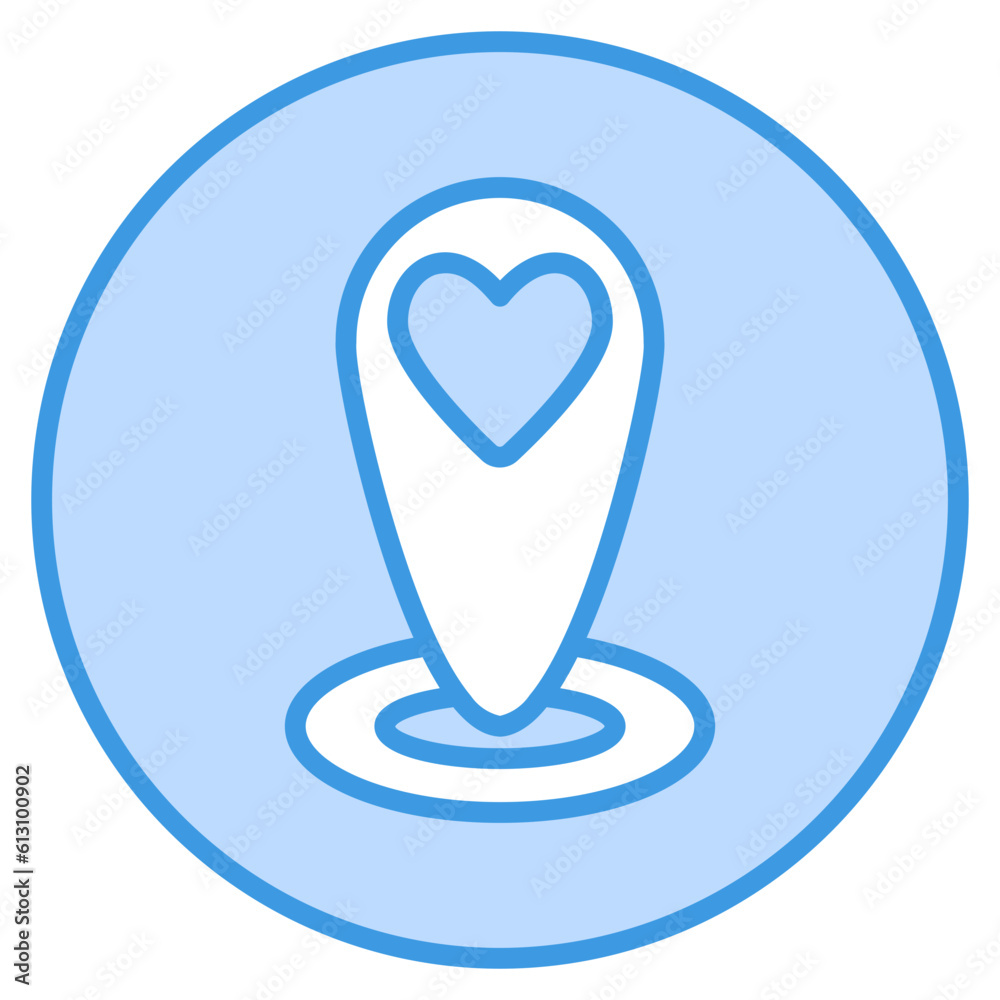 Placeholder icon in blue style, use for website mobile app presentation Placeholder icon in blue style, use for website mobile app presentation