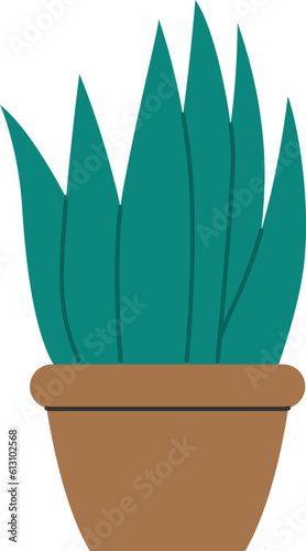 Houseplant vector set, Houseplant simple cartoon style.