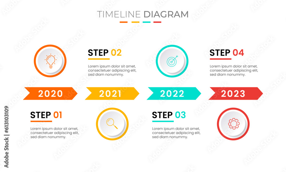 Vector infographic timeline process . Can be used for workflow diagram, info chart, web design.