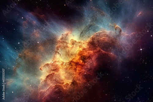 Space Nebula with Stars | Colourful Deep Space Nebulae | Gas Giant Supernova Star Explosion