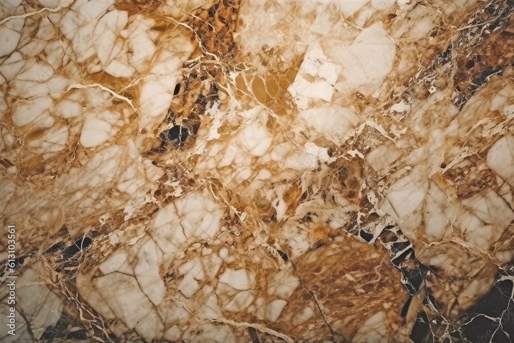 Brown marble texture background. Generative AI illustration