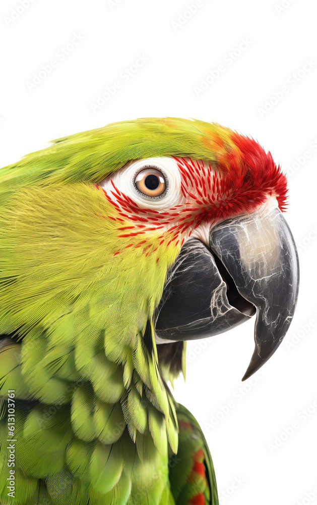 Parrot portrait, PNG background. Parrot portrait, PNG background.