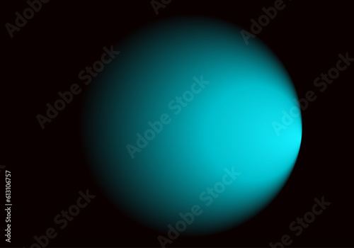 Fondo de degradado azul turquesa negro radial con luz a la derecha. Luz al final del túnel. Foco azul en la oscuridad de la noche
