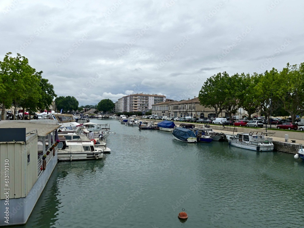 Beaucaire, May 2023 : Visit of the magnificent city of Beaucaire in Provence- View on the city