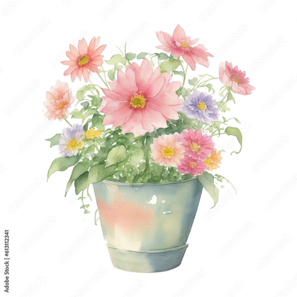 custom made wallpaper toronto digitalpink chrysanthemum in a pot