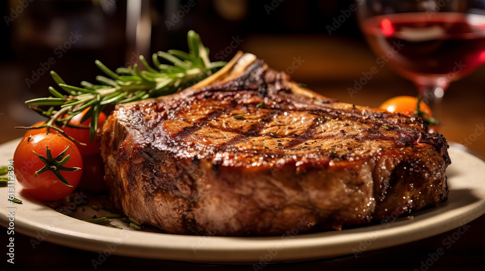 Prime Rib Steak is delicious food. AI Generated. Prime Rib Steak is delicious food. AI Generated.