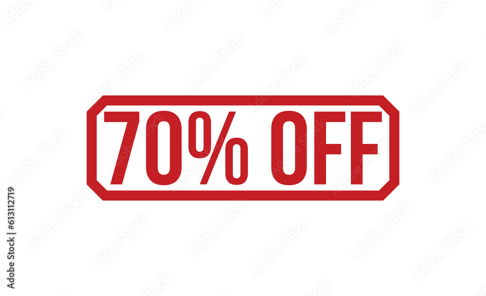 70% Off stamp red rubber stamp on white background. 70% Off stamp sign. 70% Off stamp. 70% Off stamp red rubber stamp on white background. 70% Off stamp sign. 70% Off stamp.