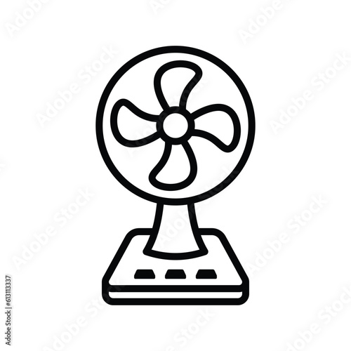 electric fan icon vector design template in white background