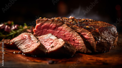 Tri-Tip of Round Steak is delicious food. AI Generated.