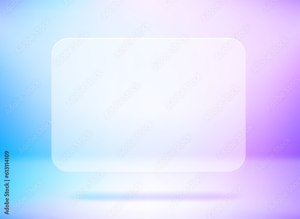 Transparent glass empty chat bubble. Vector 3d mockup Transparent glass empty chat bubble. Vector 3d mockup