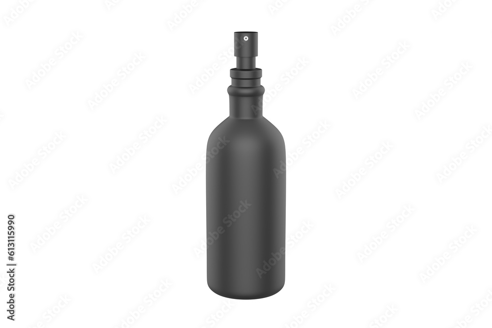 blank spray bottle ready for your design and branding mockup template isolated on white background. 3d illustration