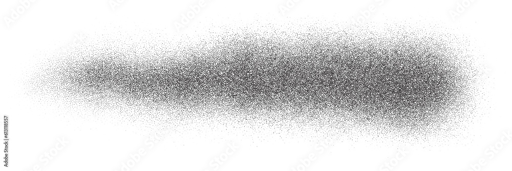 Noise effect with grain texture. Shape with grain gradient and stipple shadow. Dotted wave of paint. Grunge line. Noise effect with grain texture. Shape with grain gradient and stipple shadow. Dotted wave of paint. Grunge line.