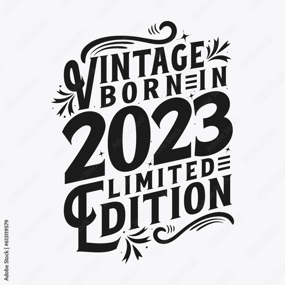 Vintage Born in 2023, Born in Vintage 2023 Birthday Celebration