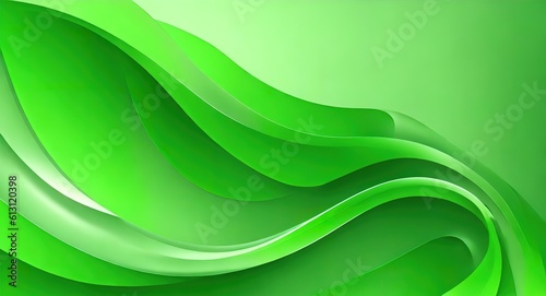 abstract green background, Generative AI