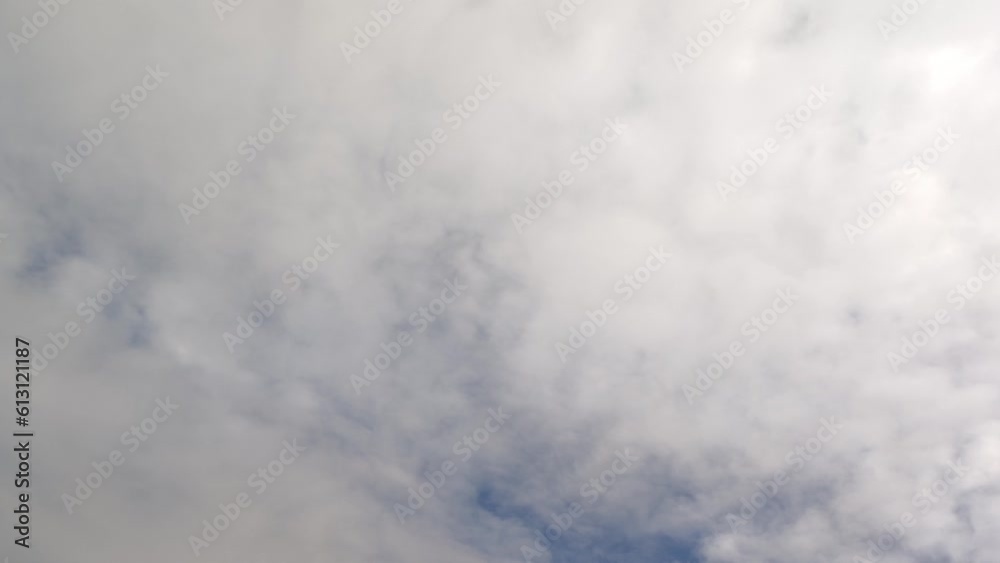 Blurred clouds move