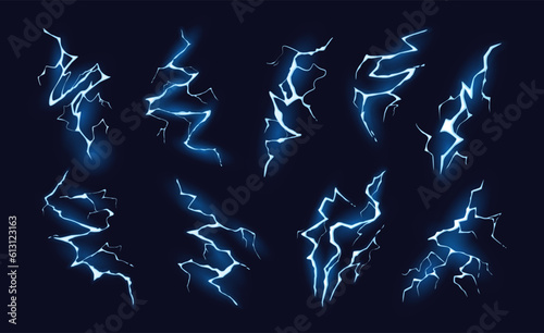 Fotografie, Obraz Cartoon lightning effect