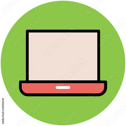 Premium flat rounded icon of music 