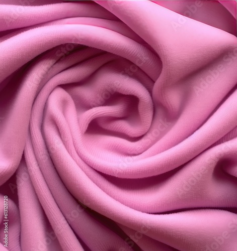 Texture of knitted woolen pink cloth. Winter sweater background created with Generative AI technology
