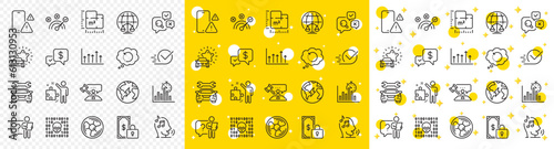 Outline Car, Checkbox and Payment received line icons pack for web with Strategy, Electricity, Private payment line icon. Car review, Report timer, Inspect pictogram icon. Recovery data. Vector