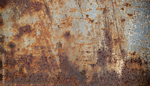 Grunge metal background. Rusty metal texture. Scratched grunge metallic texture. Rusted metallic background