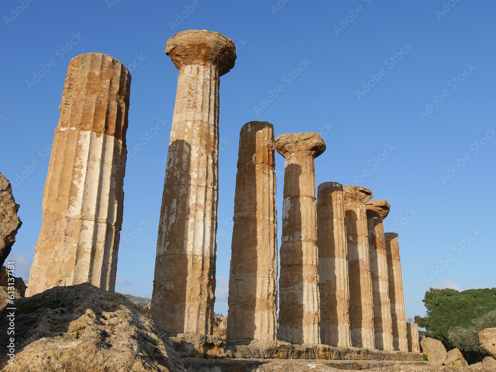 Temple of Hercules or Tempio di Ercole, Agrigento, Temple's Valley Sicily, Italy