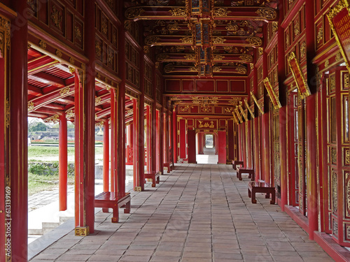 Vietnam, Thua Thien Hue Province, Hue City, listed at World Heritage site by Unesco, Forbidden City or Purple City in the Heart of Imperial City photo