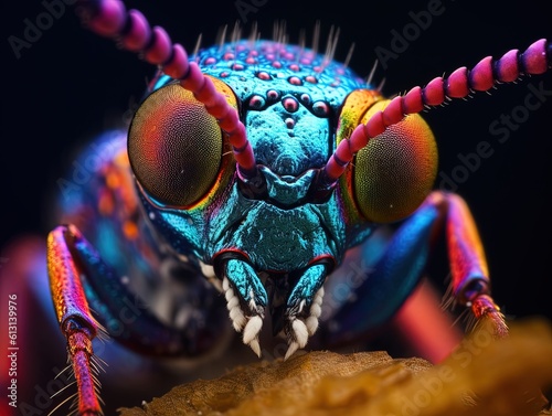 Captivating macro close-ups of majestic beetles. Generative AI © Marko