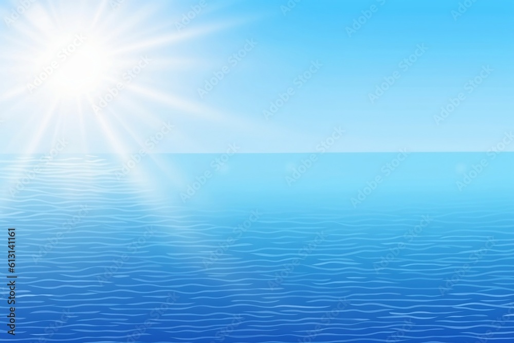 Obraz premium Abstract Summer Banner Background. Water in Sunlight
