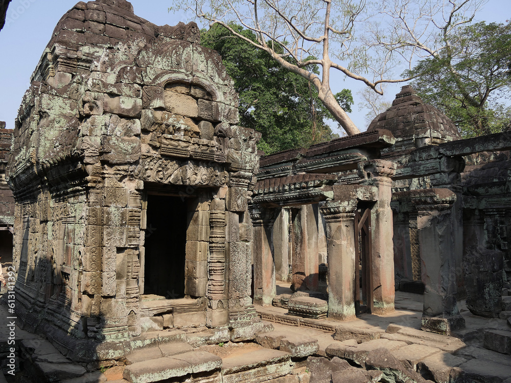 Preah Khan Temple, Siem Reap Province, Angkor's Temple Complex Site listed as World Heritage by Unesco in 1192, built in 1191 by King Jayavarman VII, Cambodia