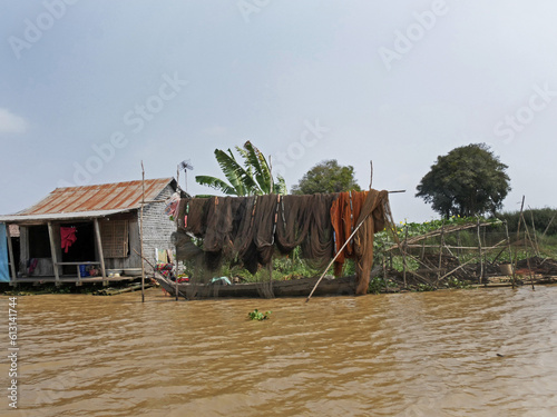 Floating Village on The Tonle Sap River, Siem Reap Province, Cambodia © slowmotiongli