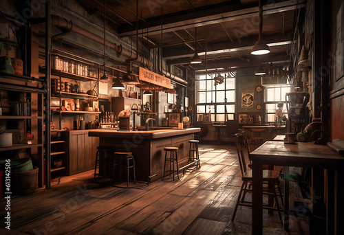 the concept of industrial interior