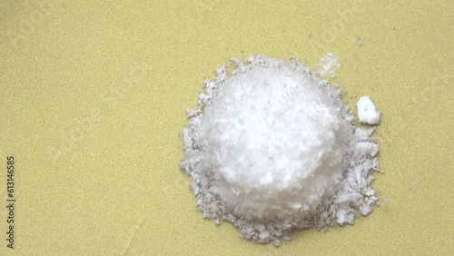 Medicine pill dissolving in water 