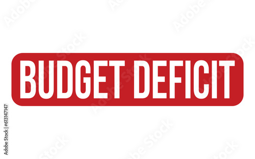Budget Deficit Rubber Stamp Seal Vector