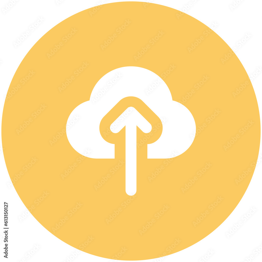 An editable icon design of cloud upload An editable icon design of cloud upload