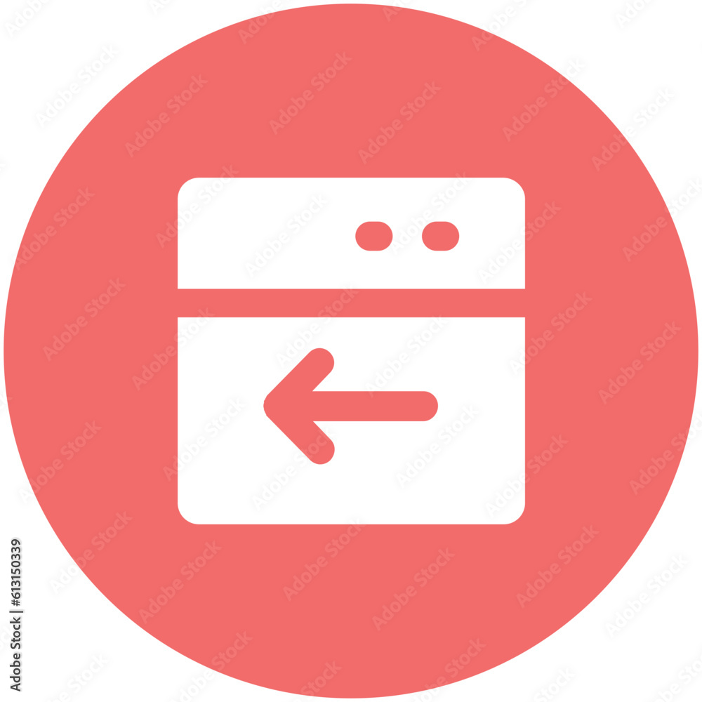 Download flat rounded icon of web page Download flat rounded icon of web page
