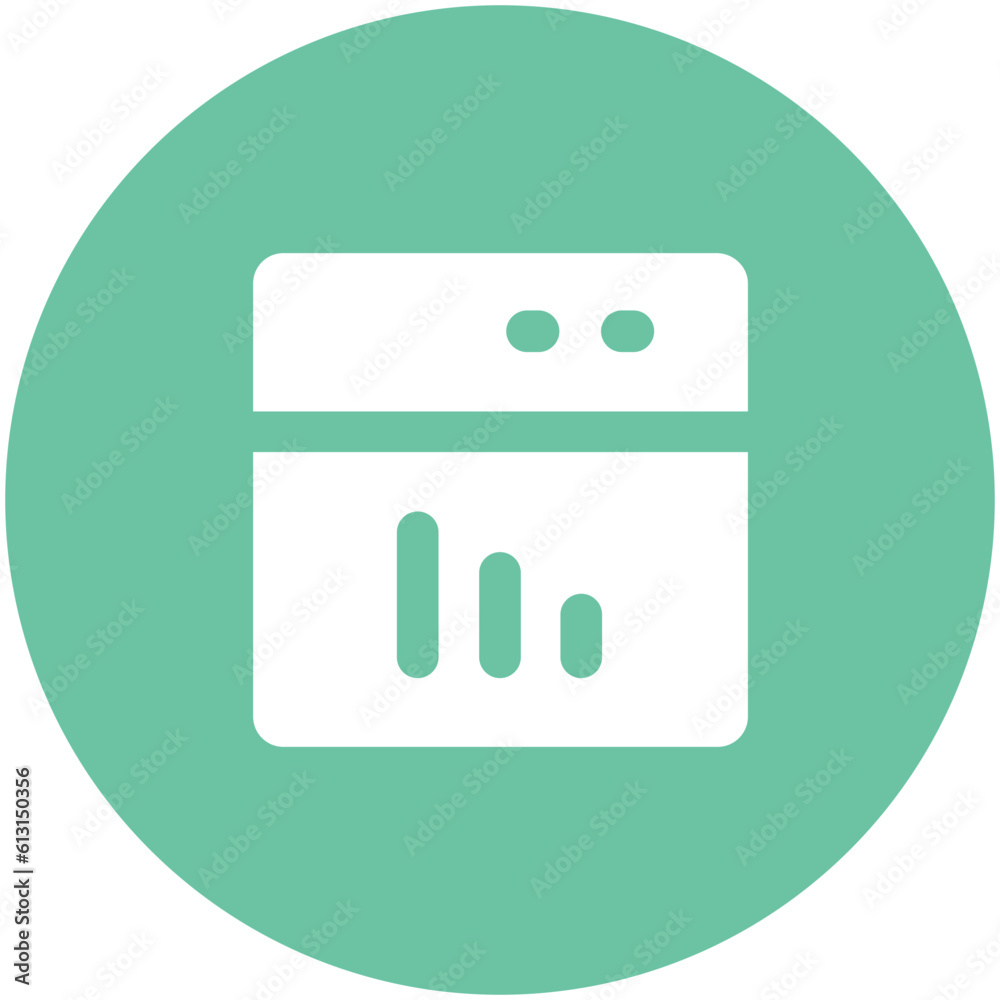 Download flat rounded icon of web page Download flat rounded icon of web page