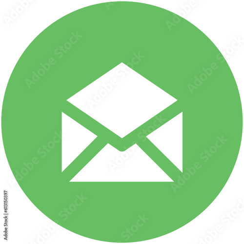 Flat rounded icon of text sheet 