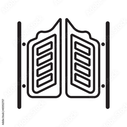 saloon doors icon