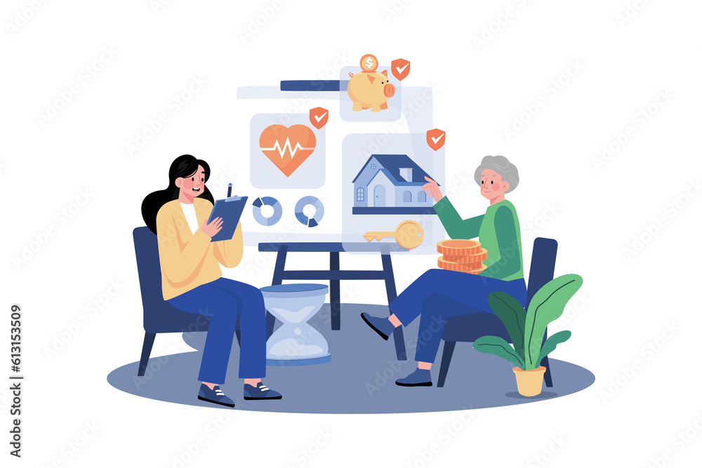 Wealth management advisor helping clients to manage their assets and plan for retirement.