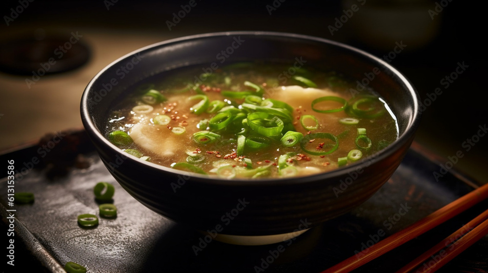 Hot Miso Soup with Scallions Hot Miso Soup with Scallions