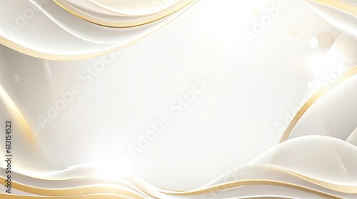 Fototapeta Naklejka Na Ścianę i Meble -  white and gold abstract luxury background 