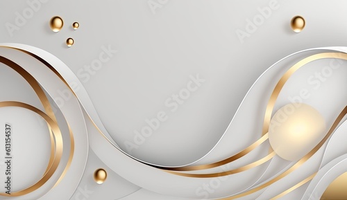 white and gold abstract lux...