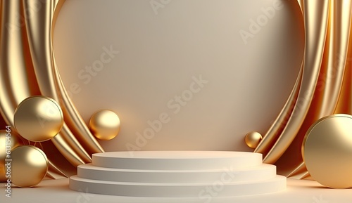 white and gold abstract lux...