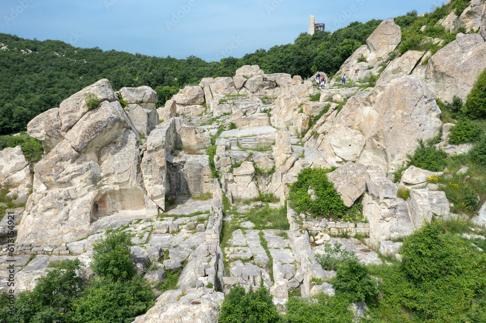 Ruins of the Thracian town Perperikon, Bulgaria