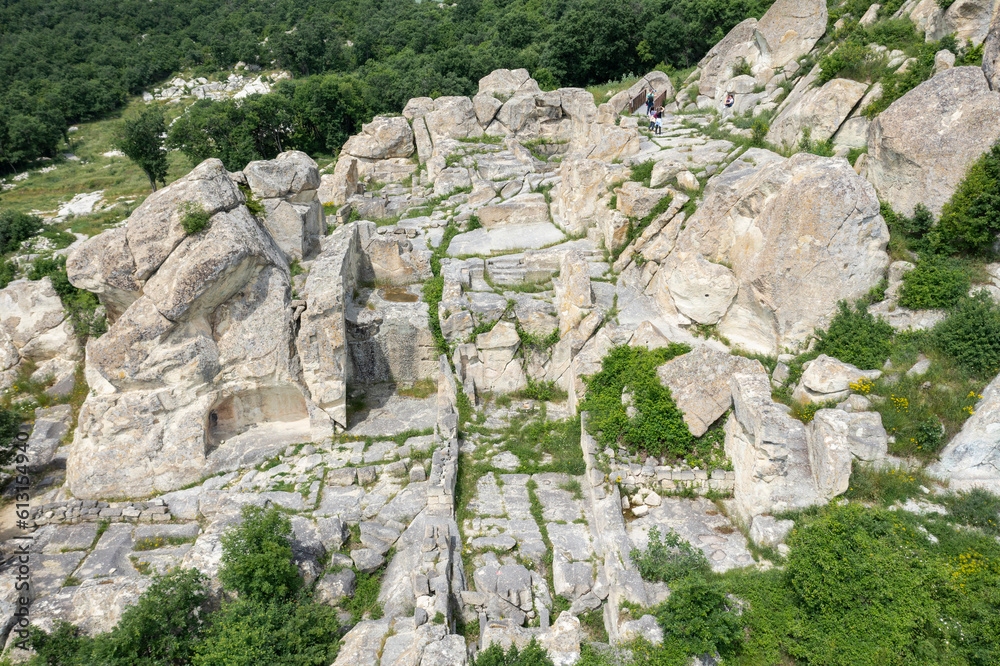 Ruins of the Thracian palace at Perperikon, Bulgaria